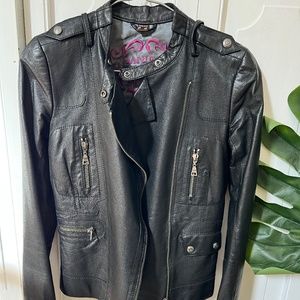 Black Danier moto jacket
